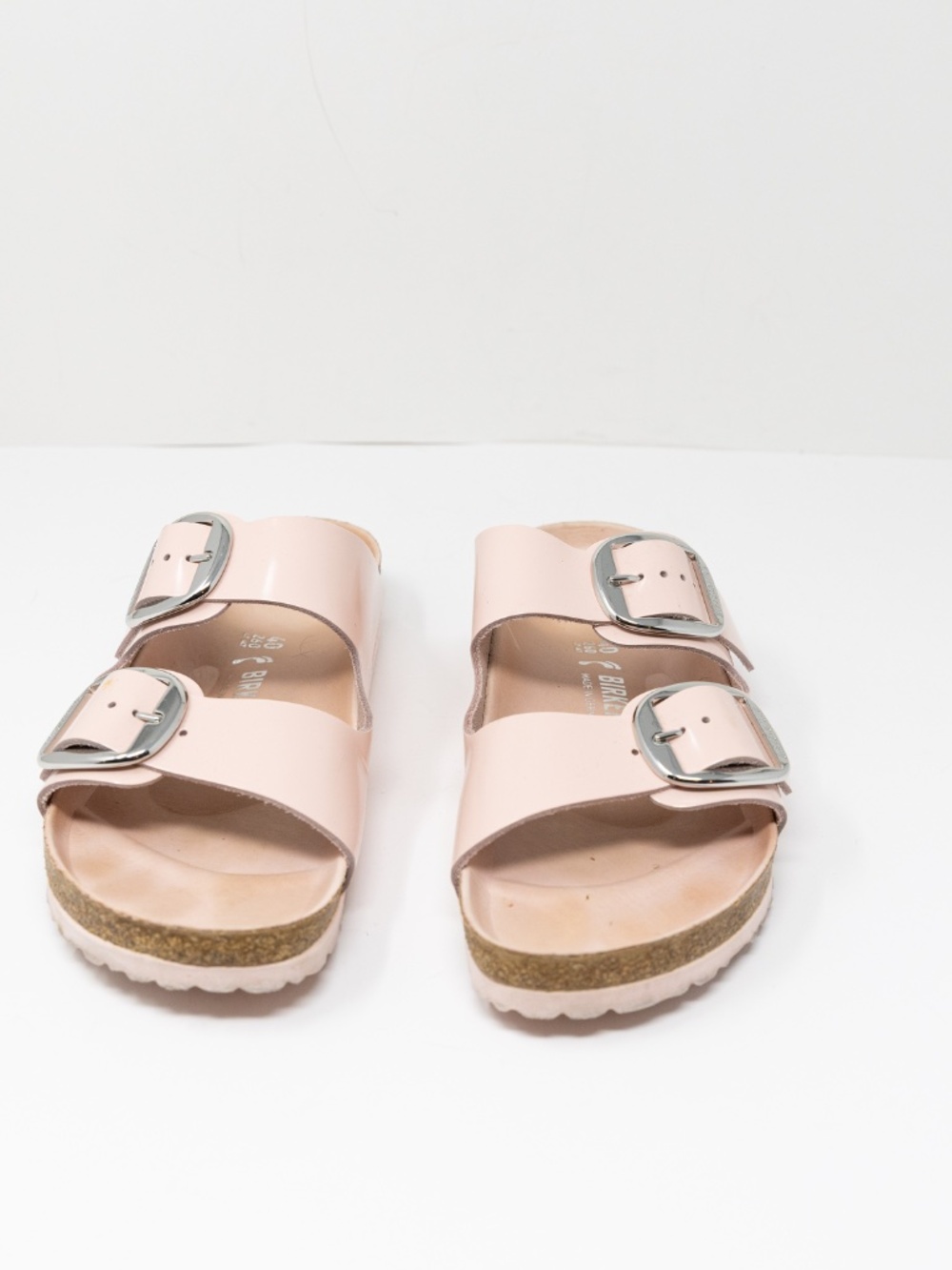 Birkenstock Arizona Women's Open Toe Flat Slip On Slide Sandals Shoes Pink 9 - Picture 2 of 4